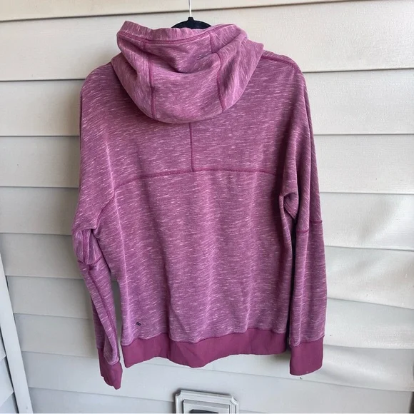 Women Sz 6 Lululemon Om & Roam Pullover Hoodie‎ Heathered Rust Berry Sweatshirt - Picture 4 of 10